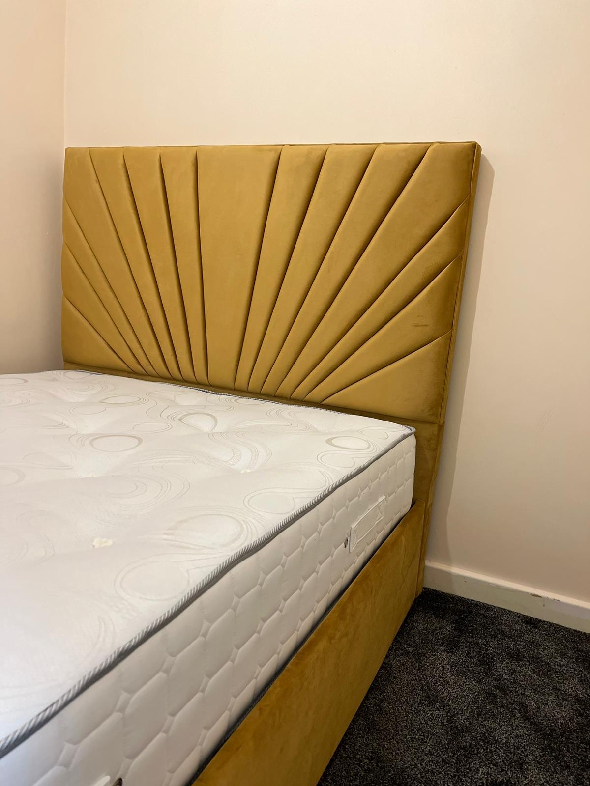 Velvet Upholstered Bed