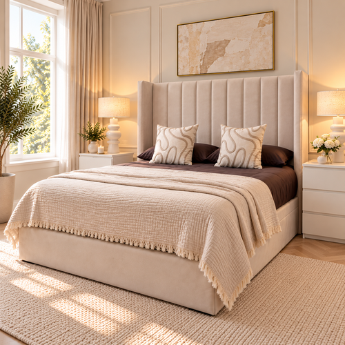 Mayfair Luxury Vertical Panel Upholstered Bed Frame