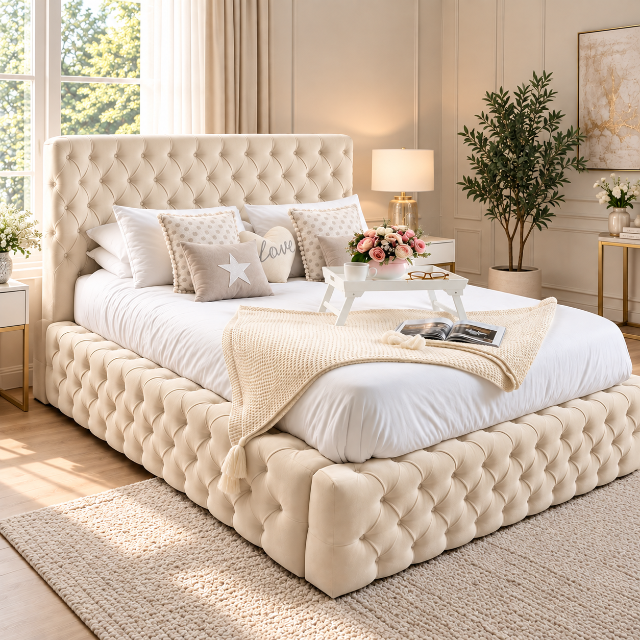 The Windsor Luxury Bed – Deep Button Chesterfield Bed Frame