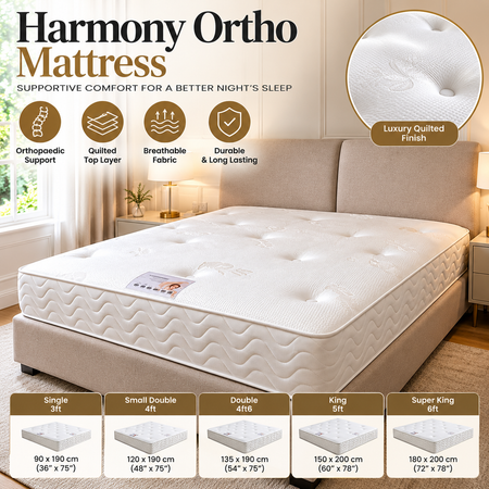 Harmony Ortho Mattress – Comfortable Supportive Mattress for a Restful Night’s Sleep