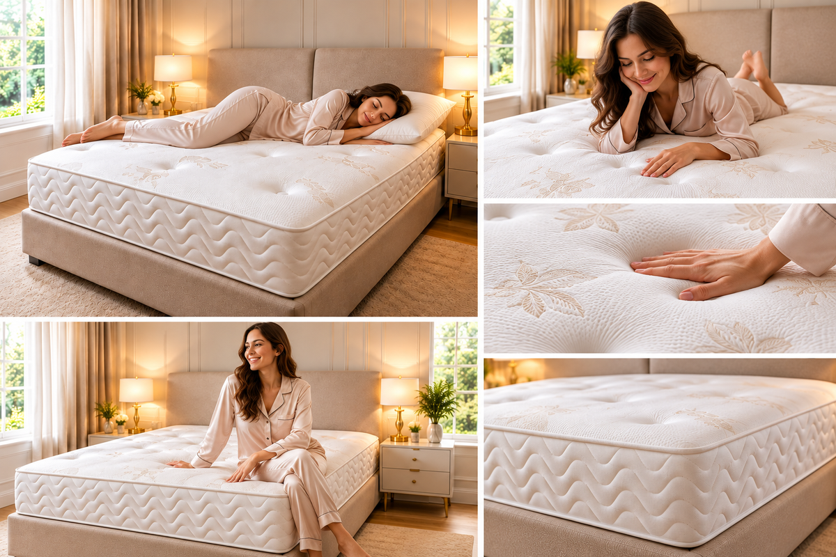 uxury Harmony Ortho Mattress – Premium Quilted Orthopaedic Mattress for UK Beds