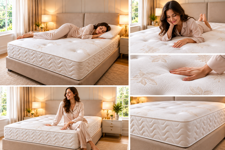 uxury Harmony Ortho Mattress – Premium Quilted Orthopaedic Mattress for UK Beds