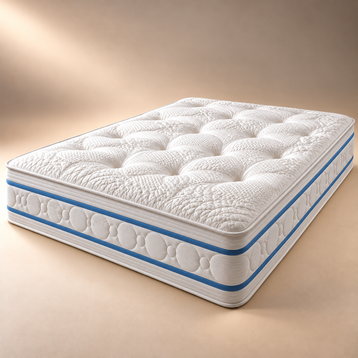 Luxury 2000 pocket sprung mattress UK with premium quilted surface and supportive pocket spring