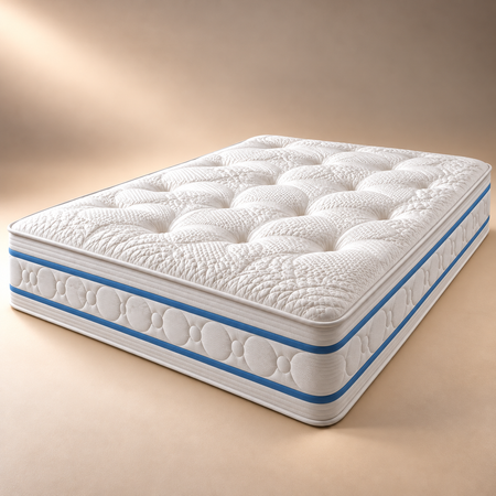 Luxury 2000 pocket sprung mattress UK with premium quilted surface and supportive pocket spring
