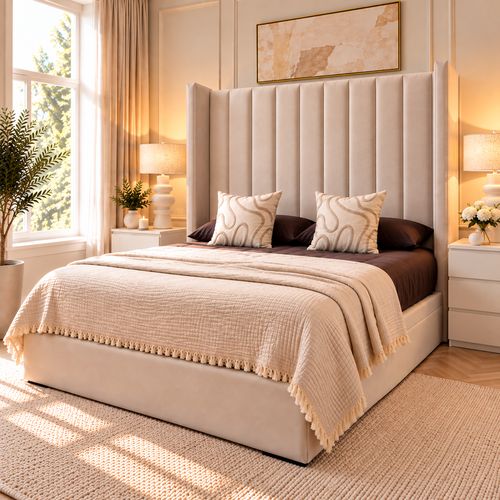 Mayfair Luxury Vertical Panel Upholstered Bed Frame