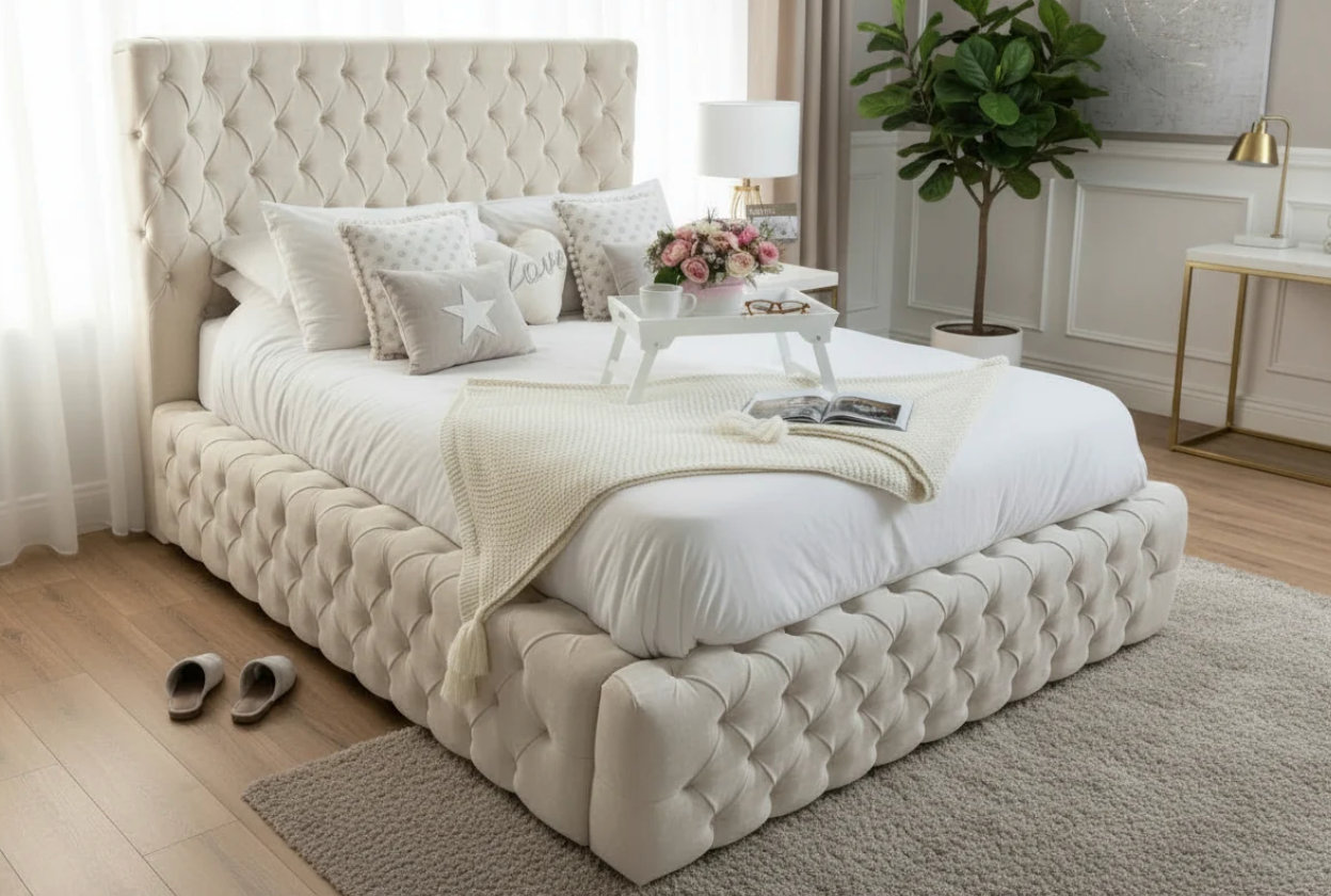 The Windsor Luxury Bed – Deep Button Chesterfield Bed Frame