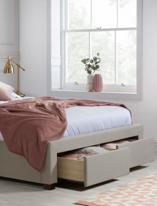 Eloise Floorstanding/Strut Headboard/end drawers